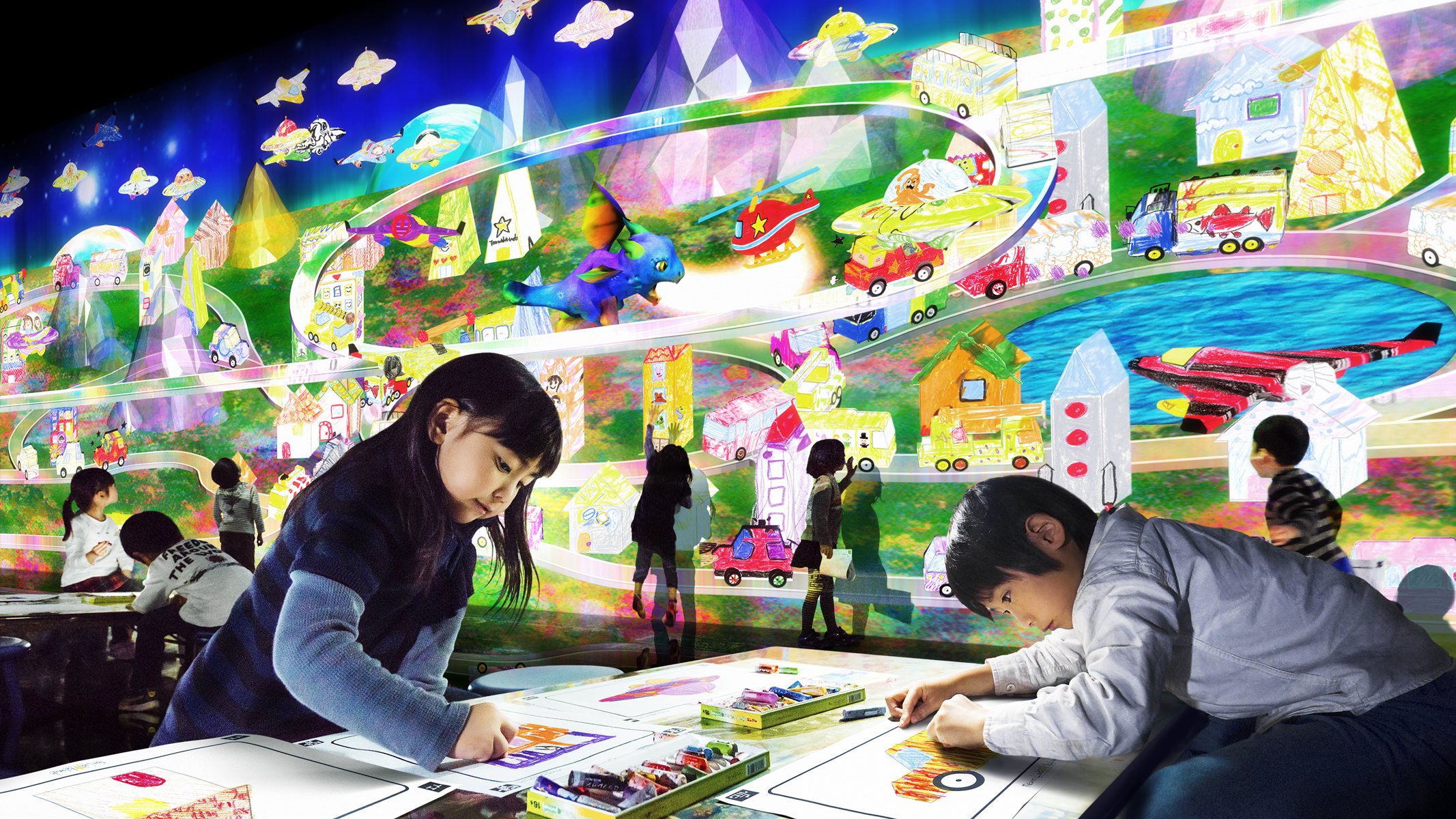 TeamLab Sketch Town Credit required 0